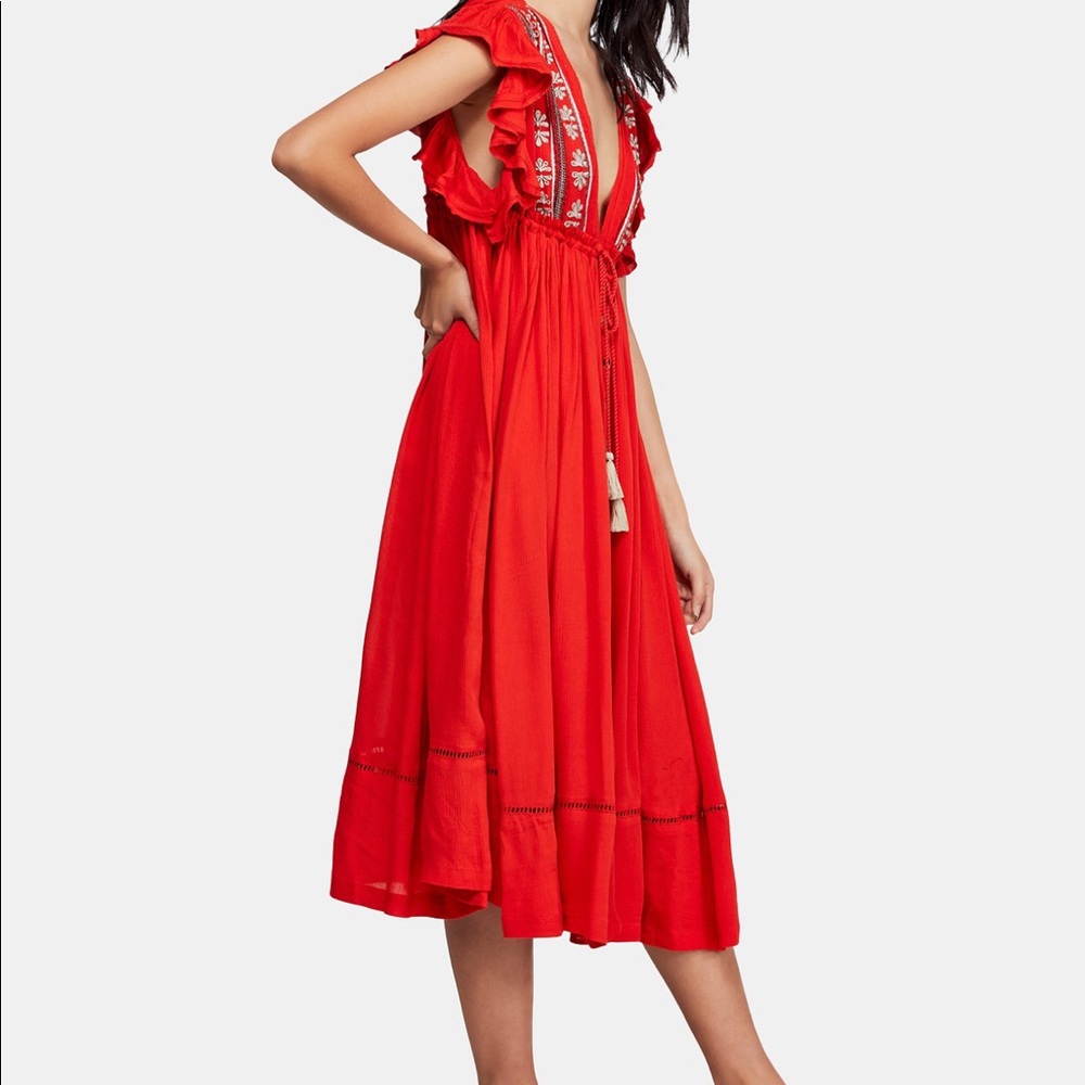 Free People Will Wait For You Midi Dress